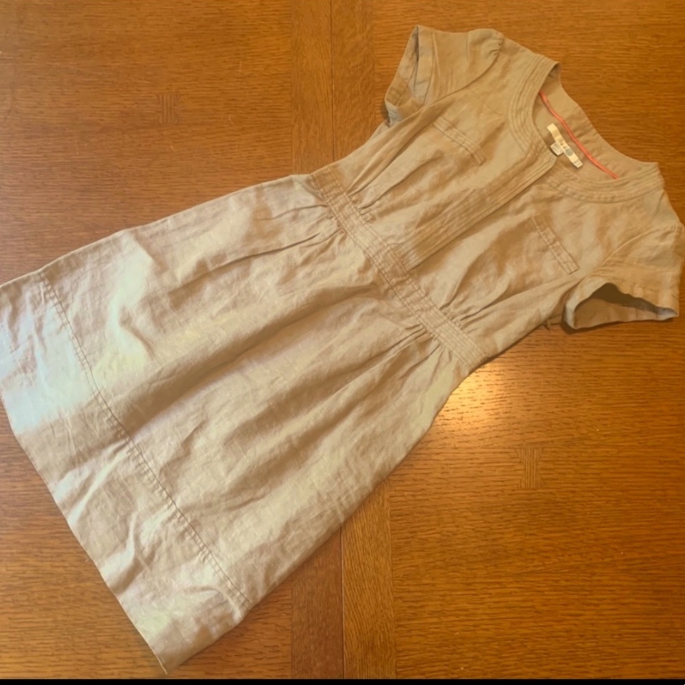 Cute tan Boden dress!
